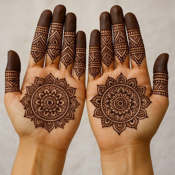 Hariyali Teej Mehendi Design