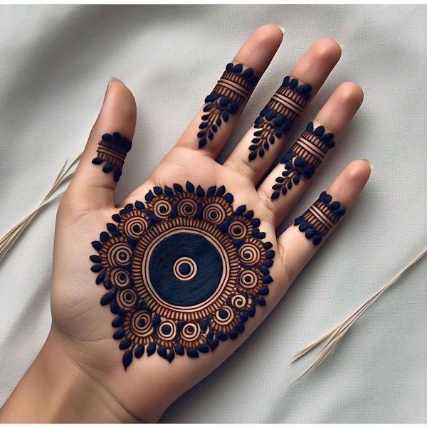 Hariyali Teej Mehendi Design