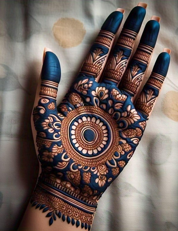 Hariyali Teej Mehendi Design