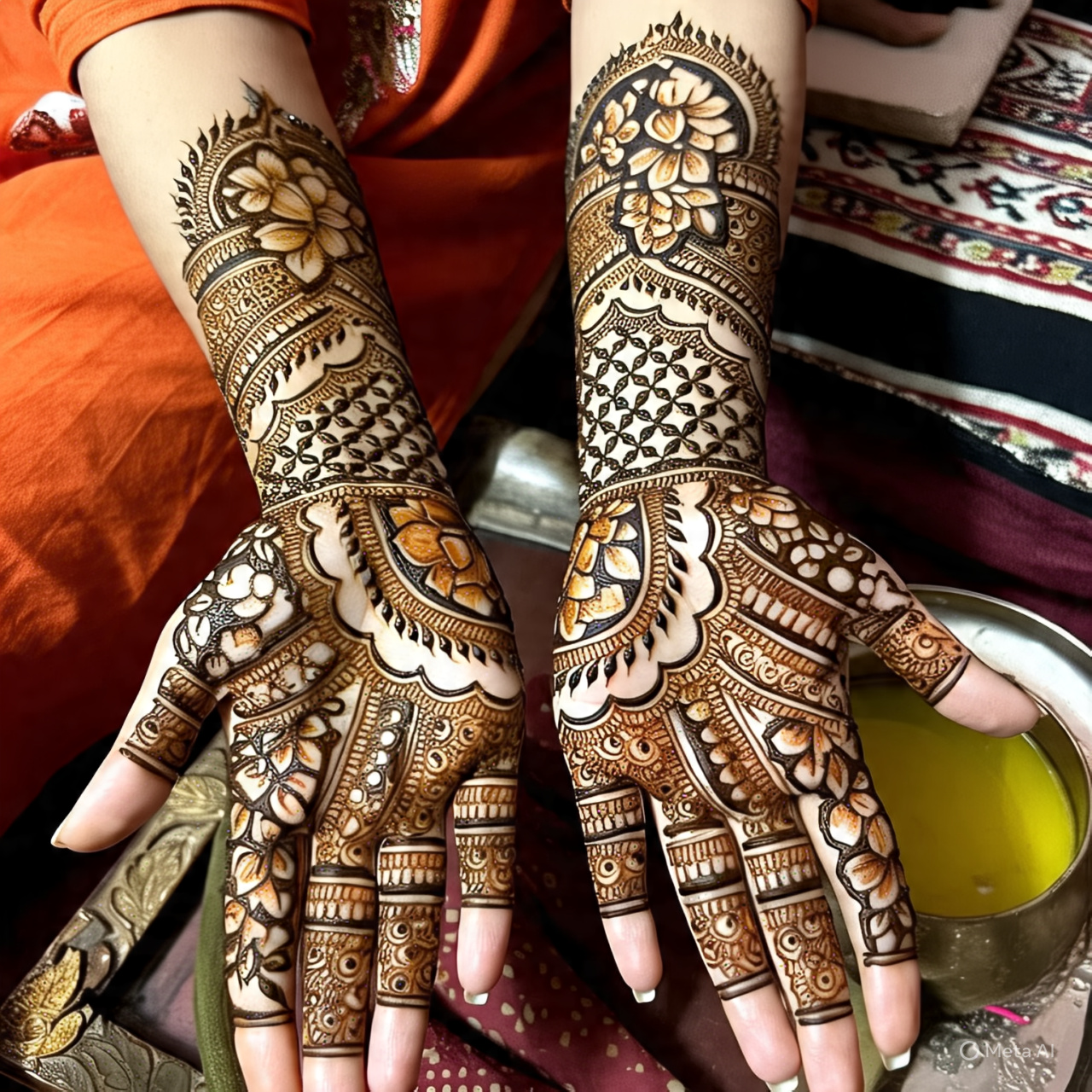 Sawan Mehendi Design