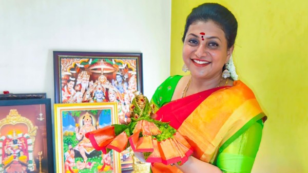 Ex-Minister Roja Celebrates Dasara in Grand Style