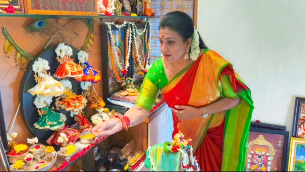 Ex-Minister Roja Celebrates Dasara in Grand Style