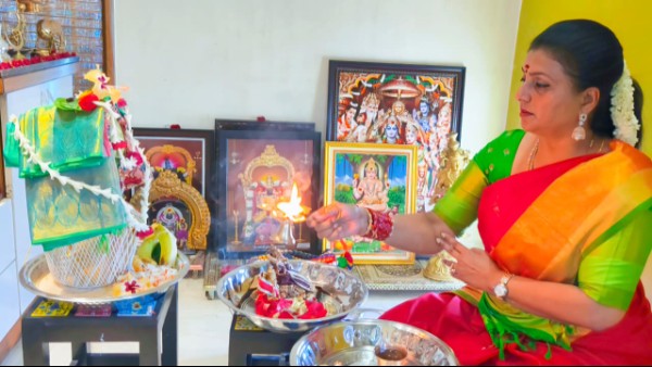 Ex-Minister Roja Celebrates Dasara in Grand Style