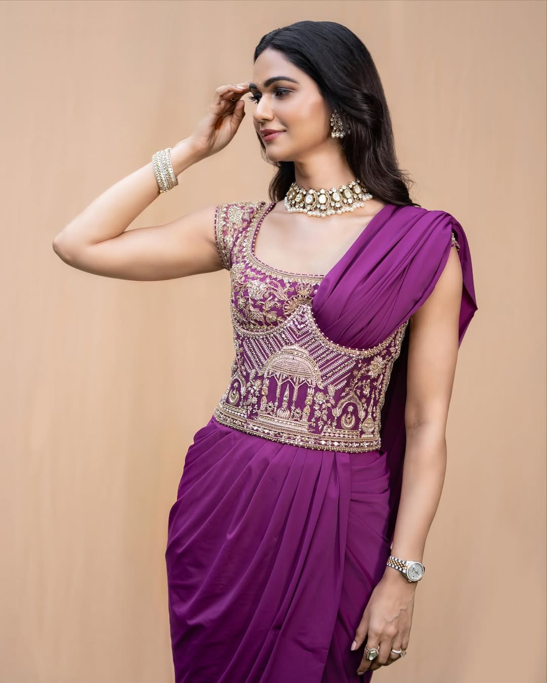 Allu Sneha Reddy's Latest Purple Dress Photoshoot Goes Viral