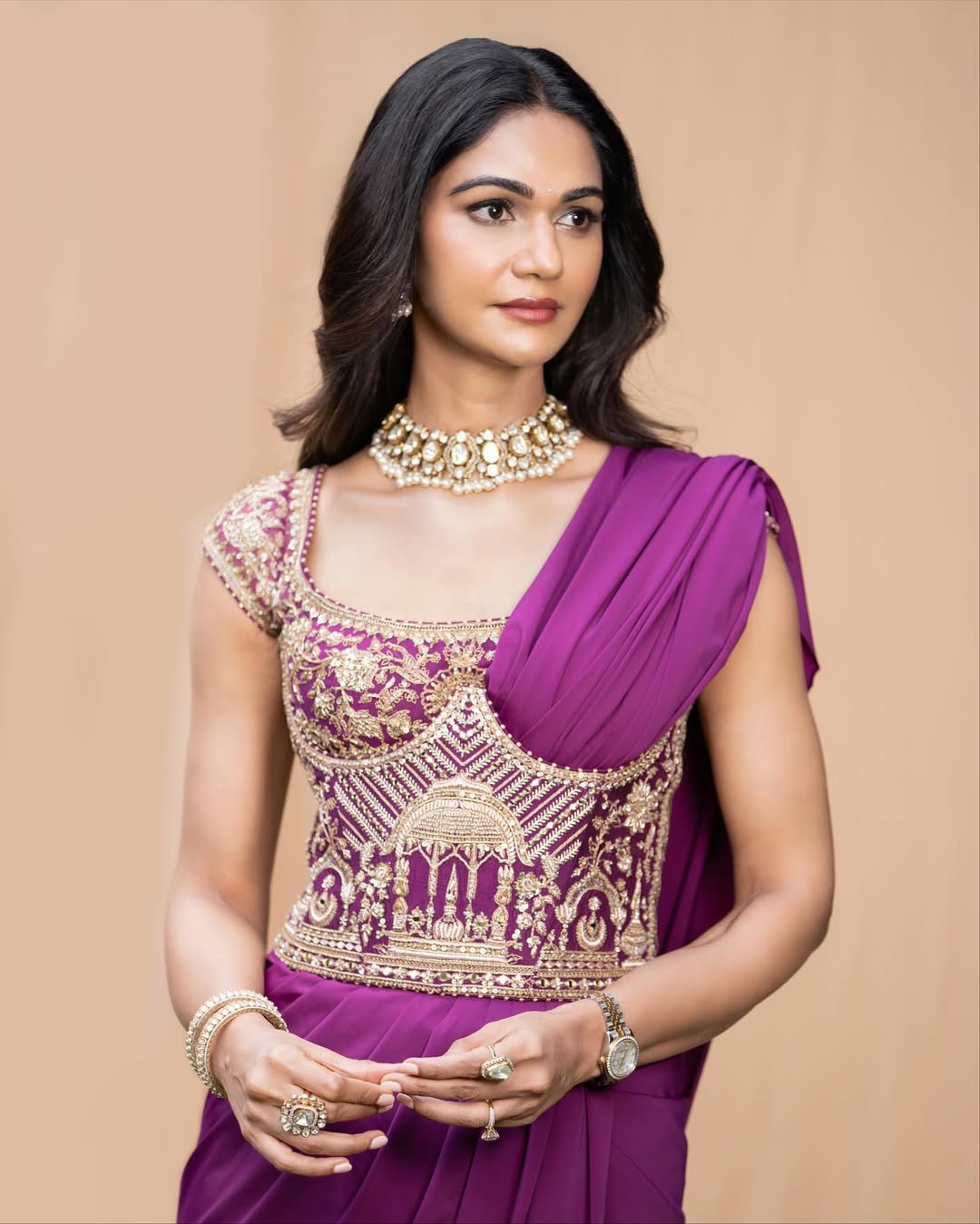 Allu Sneha Reddy's Latest Purple Dress Photoshoot Goes Viral