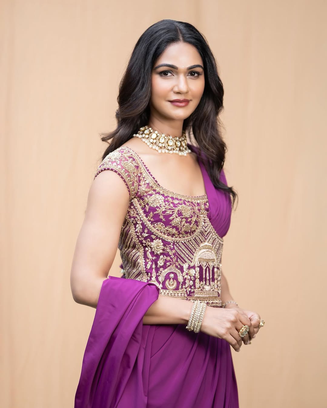 Allu Sneha Reddy's Latest Purple Dress Photoshoot Goes Viral
