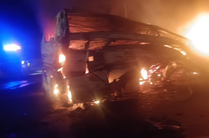 Chitradurga Tragedy Over 11 Passengers Killed as Sleeper Bus Catches Fire on NH-48 Near Hiriyur