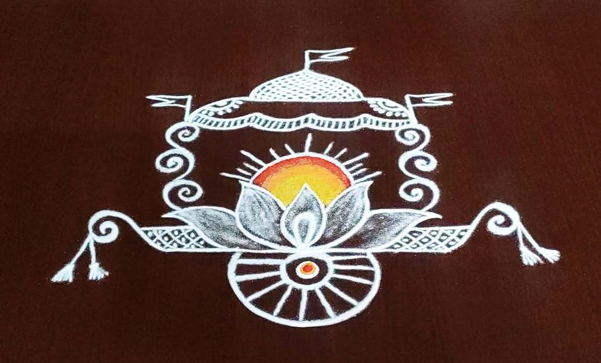Ratha Sapthami 2026 Stunning Ratha Rangoli Designs to Welcome the Sun God