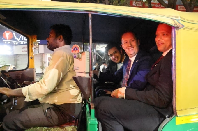 Sergio Gor Meets Tejasvi Surya in Bengaluru India US Trade and Tech Ties Strengthen