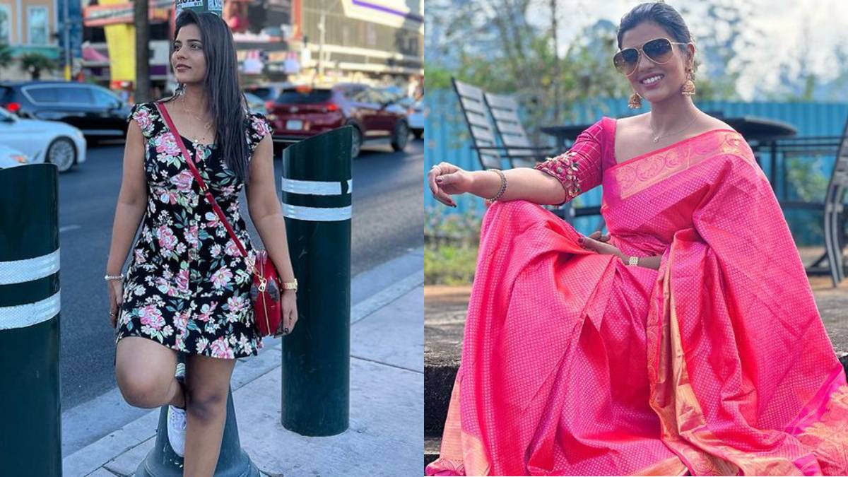 PHOTOS: பட்டுச் சேலையில் பளபளன்னு ஜொலிக்கும் ஐஸ்வர்யா ராஜேஷ் ...