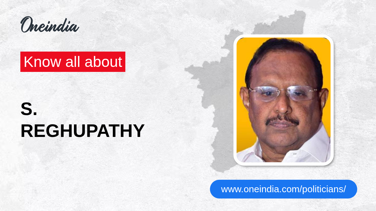 Si Raghupathi S. Reghupathy: Age, Biography, Education, Wife, Caste, Net Worth & More ...