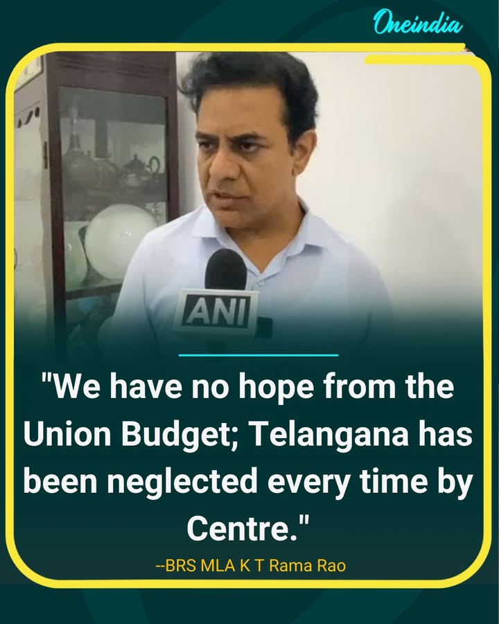 K T Rama Rao Says Telangana Has No Hope from Union Budget.