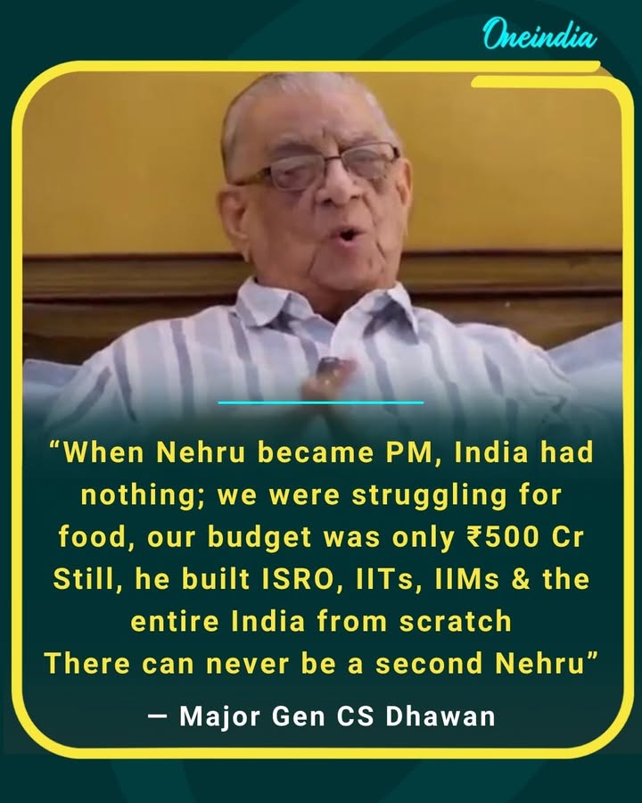 When Nehru became PM, India had nothing, we were struggling for food, our budget was only ₹500 Cr
