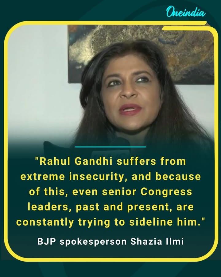 BJP spokesperson Shazia Ilmi-