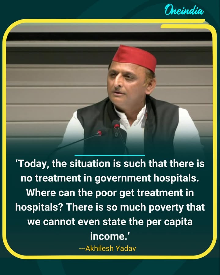 “There Is No Treatment in Government Hospitals,” Akhilesh Yadav Slams Health System.