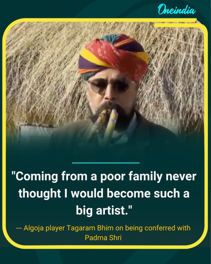 “Never Thought I’d Become This Big”: Algoja Player Tagaram Bhim Honoured with Padma Shri.