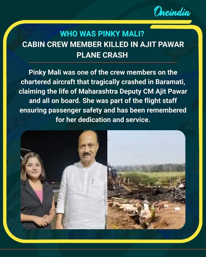 Who Was Pinky Mali? Cabin Crew Member Killed in Ajit Pawar Plane Crash