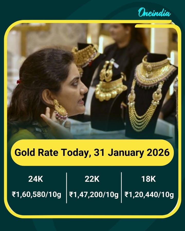 Gold Rate Today, 31 January 2026