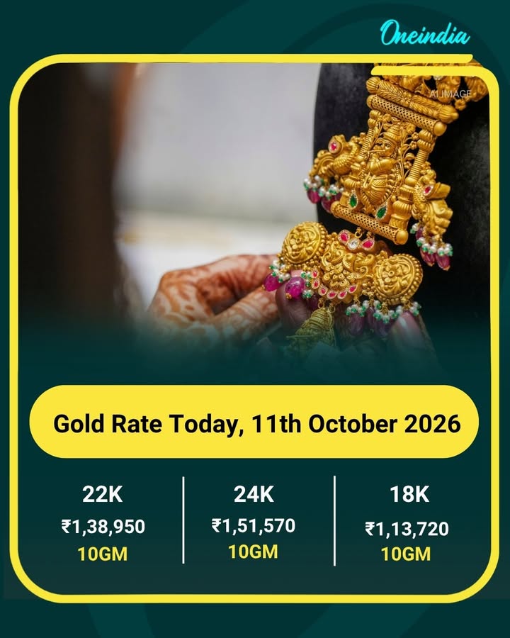 Gold Rate Today, 11th October 2026