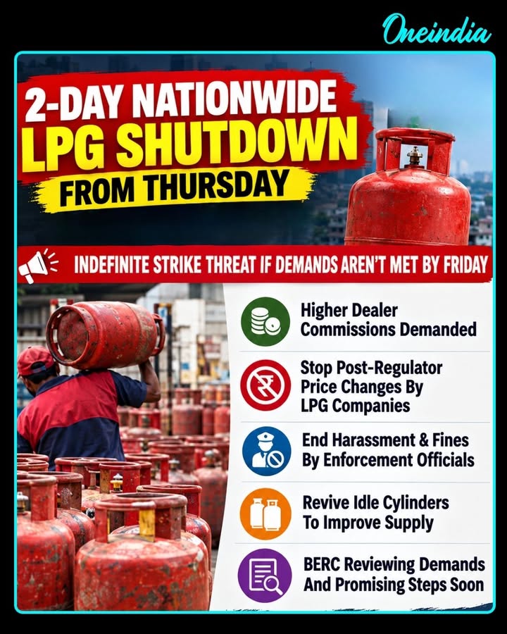 LPG dealers have announced a two-day nationwide shutdown from Thursday, demanding higher commissions, an end to alleged harassment and the revival of idle cylinders. Traders have warned of an indefinite shutdown if their demands are not met by Friday, while the energy regulator says it is reviewing their concerns.