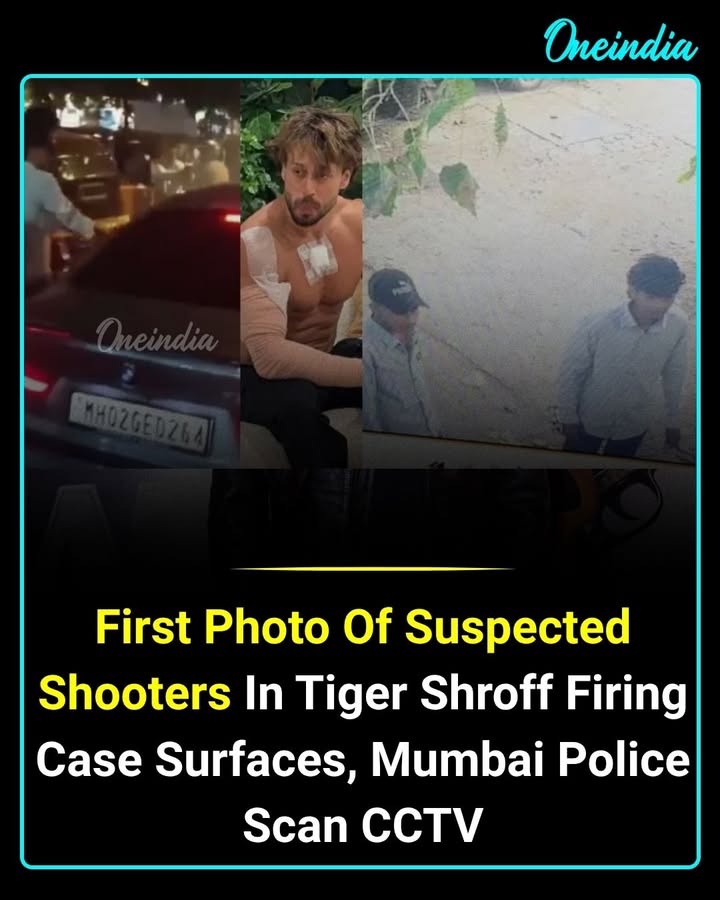 The first picture of the suspected shooters in the Juhu firing incident involving Tiger Shroff has surfaced. Mumbai Police have deployed 15 teams and are examining CCTV footage as they investigate the attack.