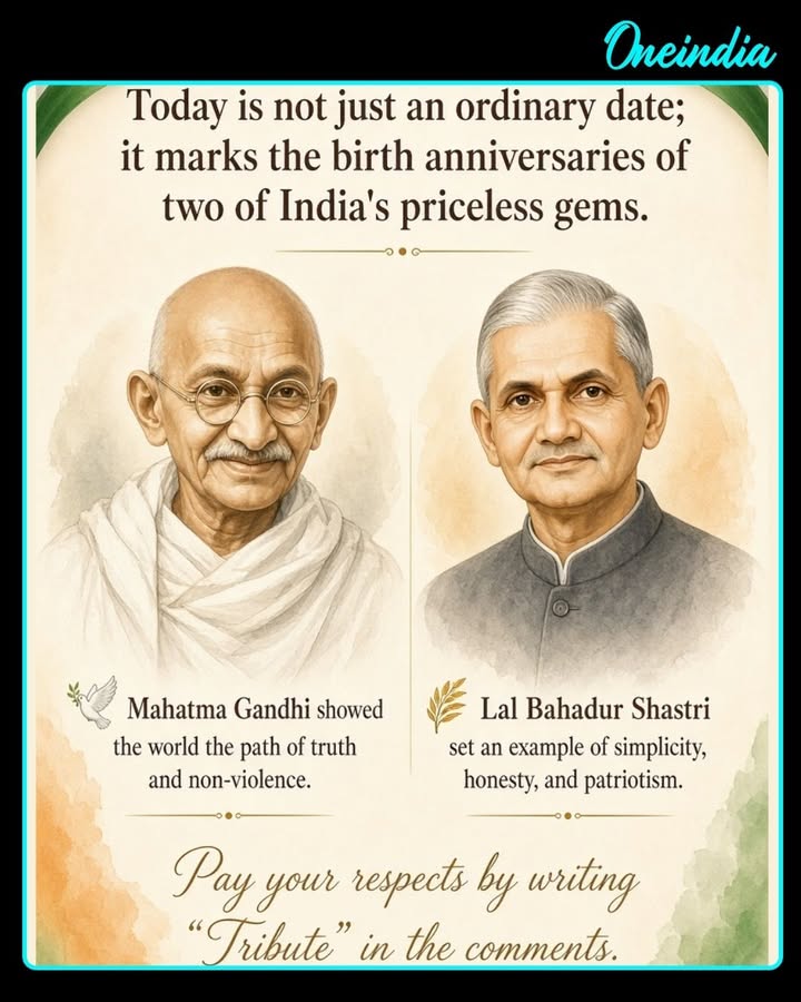 Today, India remembers two of its iconic leaders.