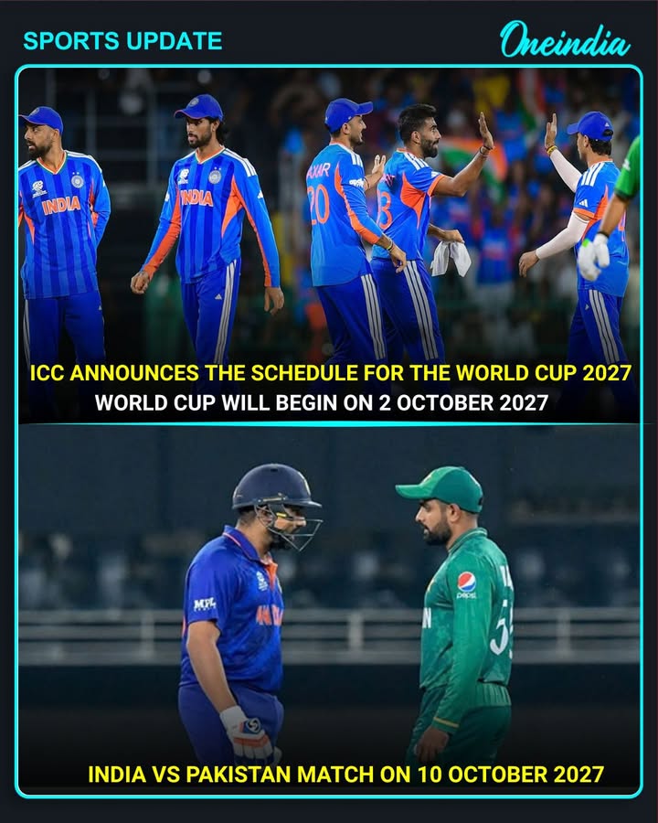 🏏 The dates are set for the 2027 ODI World Cup! 🌍🏆