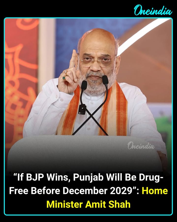 🗣️ “If BJP wins, Punjab will be drug-free before December 2029.”
