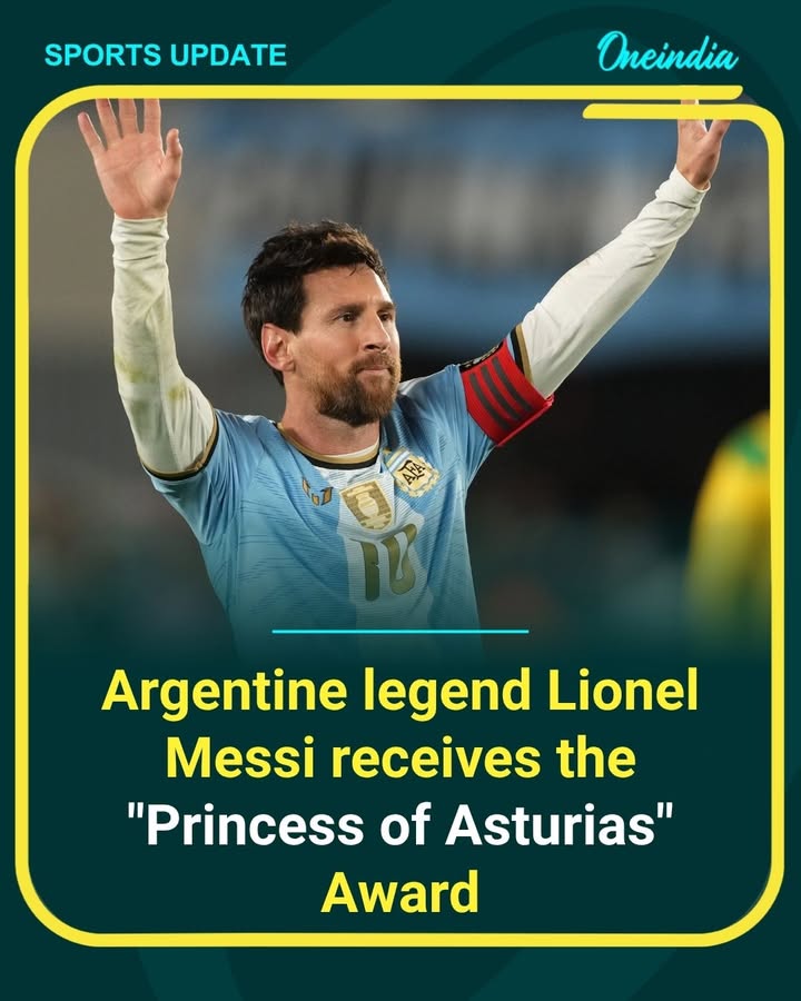 Argentine football legend Lionel Messi adds another prestigious honour to his illustrious career as he receives the Princess of Asturias Award, recognising his remarkable contribution to the world of sports