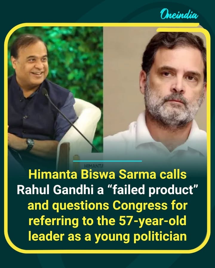 Assam CM Himanta Biswa Sarma takes a dig at Rahul Gandhi, sparking another political war of words between the BJP and Congress.