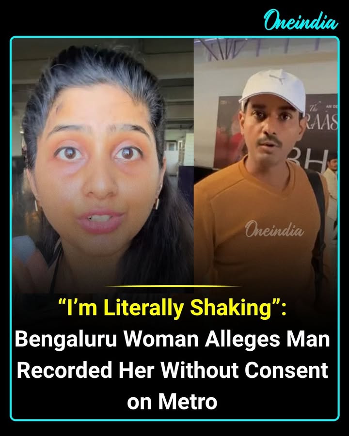 A Bengaluru woman identified as Sowpika on Instagram has alleged that a man recorded her without consent while travelling on the metro near Kadugodi Road in Whitefield. In a video shared on October 27, she claimed she confronted him, but he refused to show his phone and eventually fled.