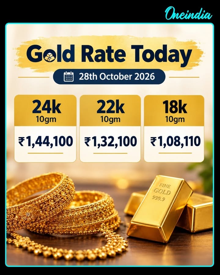 Gold Rate Today, 28th October 2026
