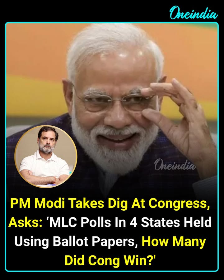 Prime Minister Narendra Modi took a dig at Congress over its performance in Legislative Council elections across Uttar Pradesh, Bihar, Maharashtra and Karnataka.