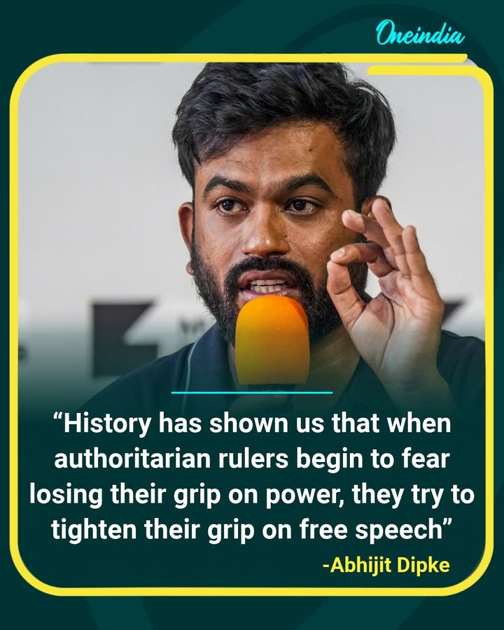 Abhijit Dipke says history shows that authoritarian rulers often target free speech when they fear losing their grip on power, raising concerns over freedom of expression and democracy.