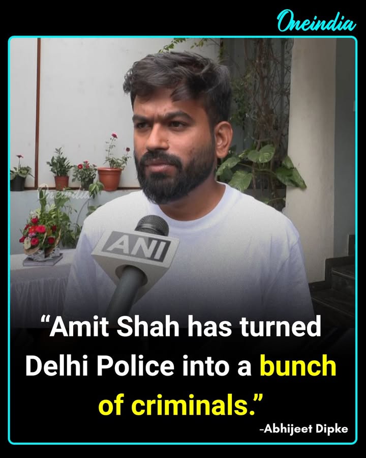 Abhijeet Dipke Targets Amit Shah Over Delhi Police