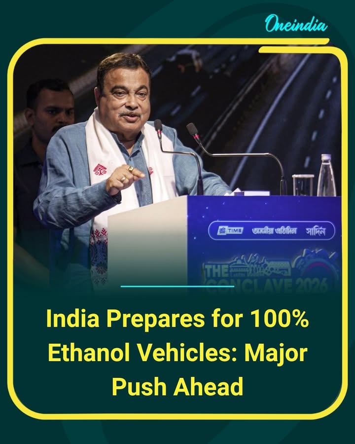 India is gearing up for a major shift towards 100% ethanol-powered vehicles, signalling a strong push for cleaner mobility and reduced dependence on fossil fuels.