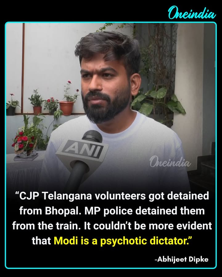 Abhijeet Dipke Alleges MP Police Detained CJP Volunteers Travelling From Telangana