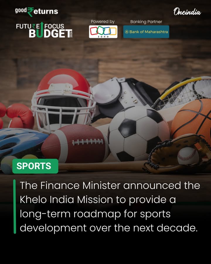 FM Announces Decade-Long Roadmap for Sports Development Under Khelo India Mission.