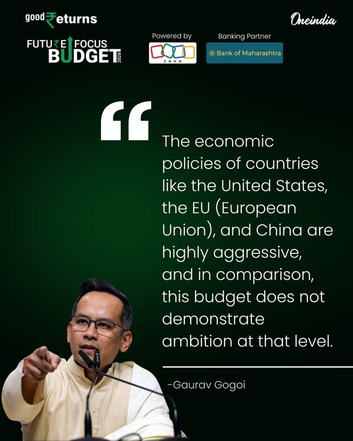 Gaurav Gogoi Criticises Budget 2026 for Lacking Ambition.