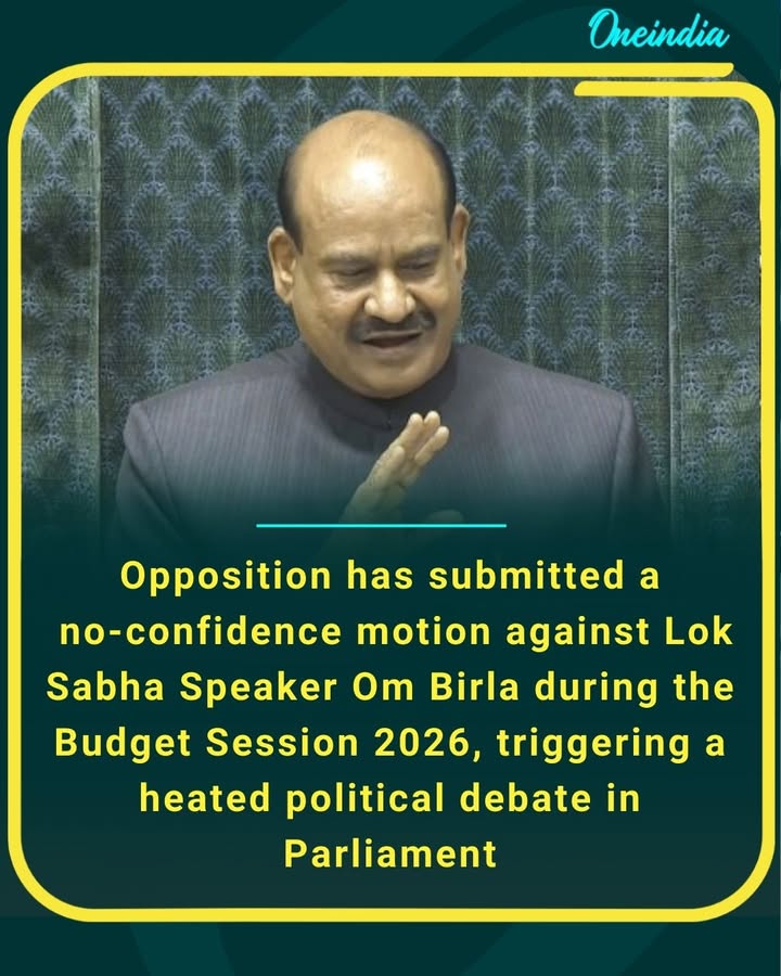 Big political showdown in Parliament! Opposition moves no-confidence motion against Lok Sabha Speaker Om Birla amid Budget Session tensions.