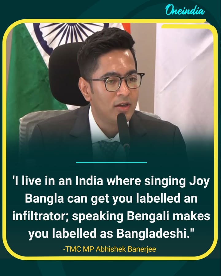 “Speaking Bengali Makes You Bangladeshi”: Abhishek Banerjee Slams Politics of Identity.