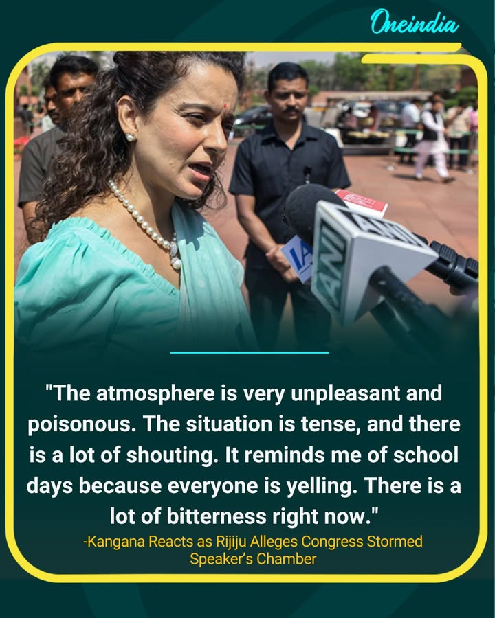 Kangana Ranaut Says Parliament Atmosphere Is “Poisonous” and Tense.