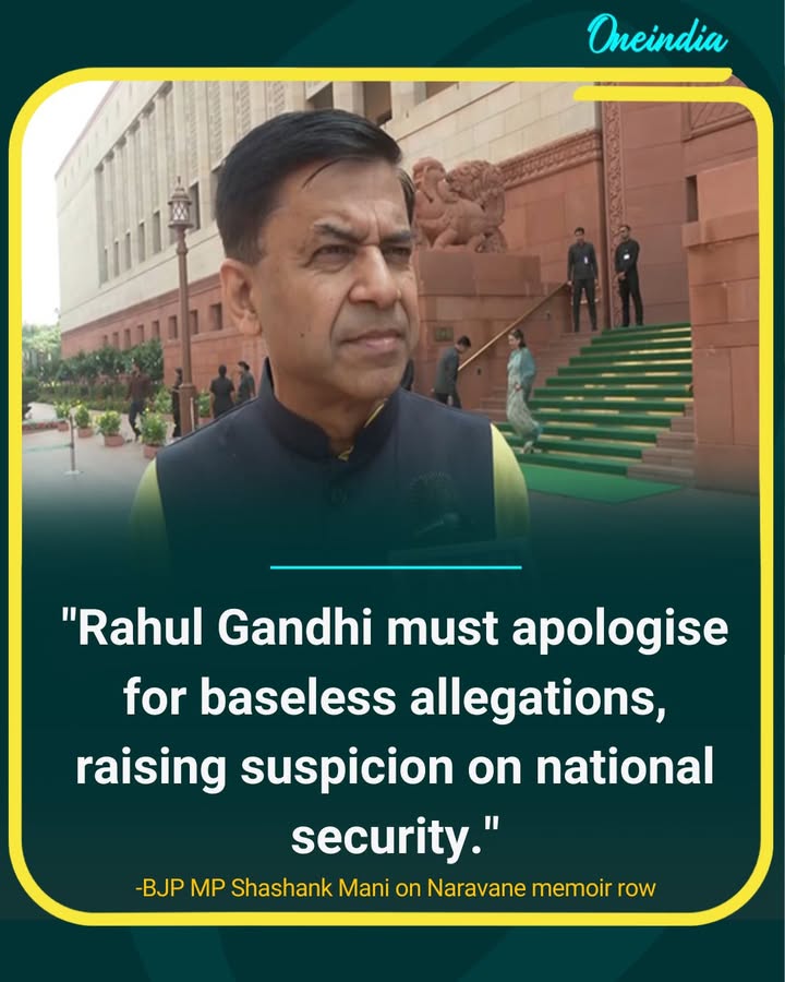 BJP MP Demands Rahul Gandhi Apologise Over Naravane Memoir Allegations.