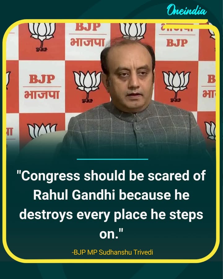 Sudhanshu Trivedi Says Congress Should Be “Scared” of Rahul Gandhi.