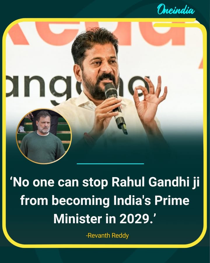 Telangana Chief Minister Revanth Reddy said that no one can stop Rahul Gandhi from becoming India’s Prime Minister in 2029, expressing strong confidence in the Congress leader’s future leadership.
