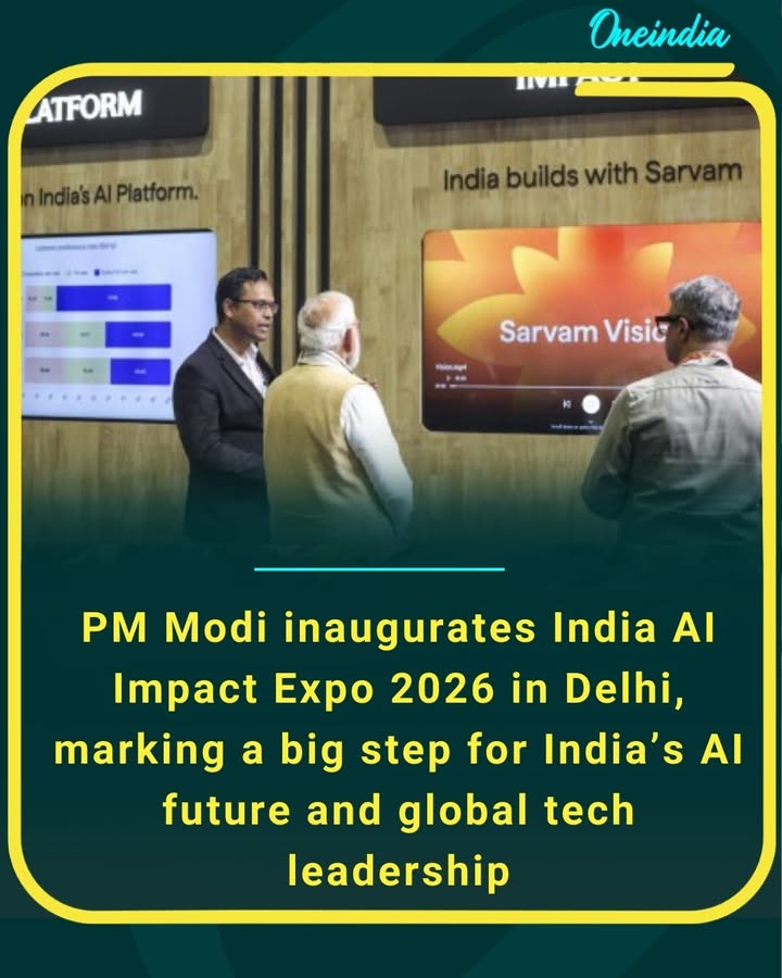 Modi inaugurates India AI Impact Expo 2026 in Delhi, marking a big step for India’s AI future and global tech leadership