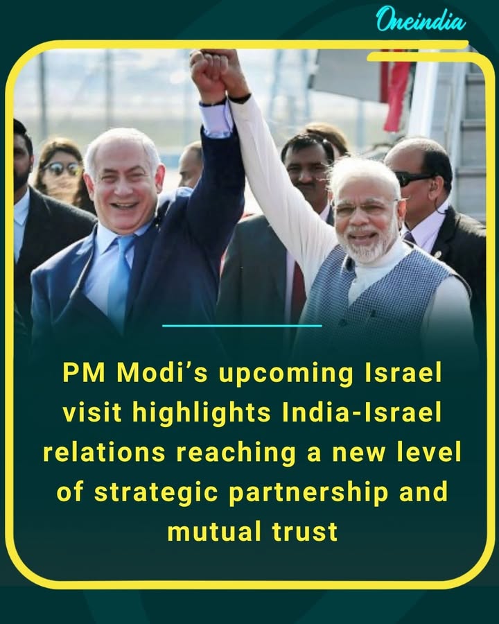 Strong ties, shared vision, and global partnership—PM Modi’s Israel visit marks a new chapter in India-Israel friendship.