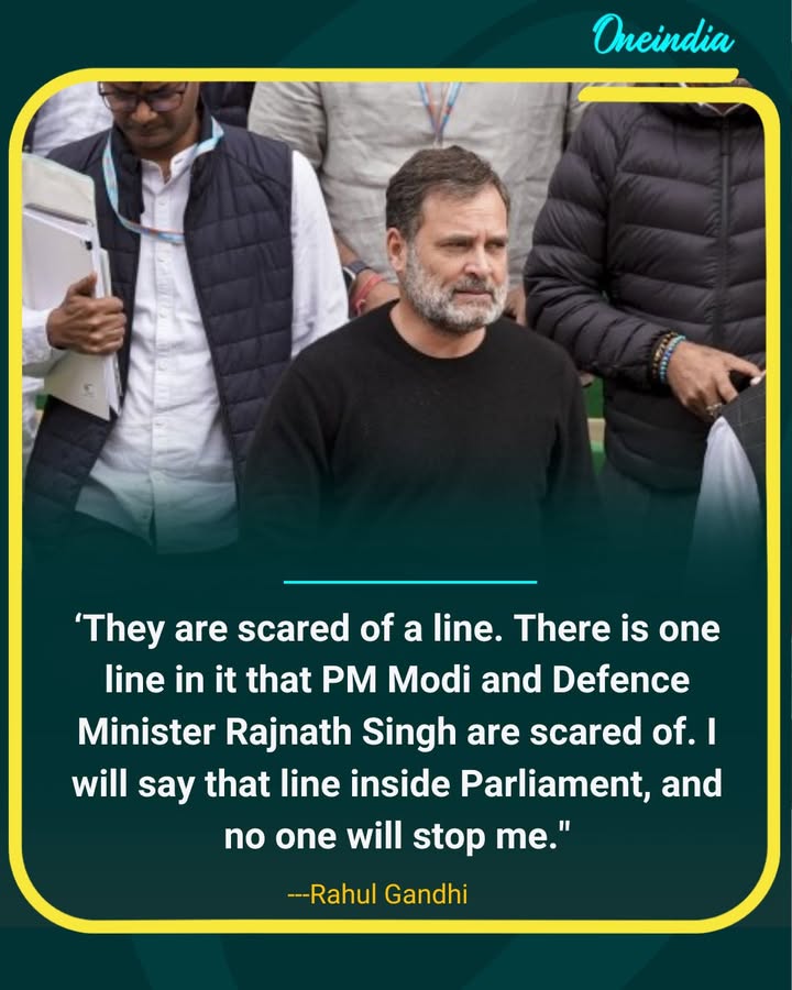 “They Are Scared of One Line” — Rahul Gandhi Challenges Govt in Lok Sabha