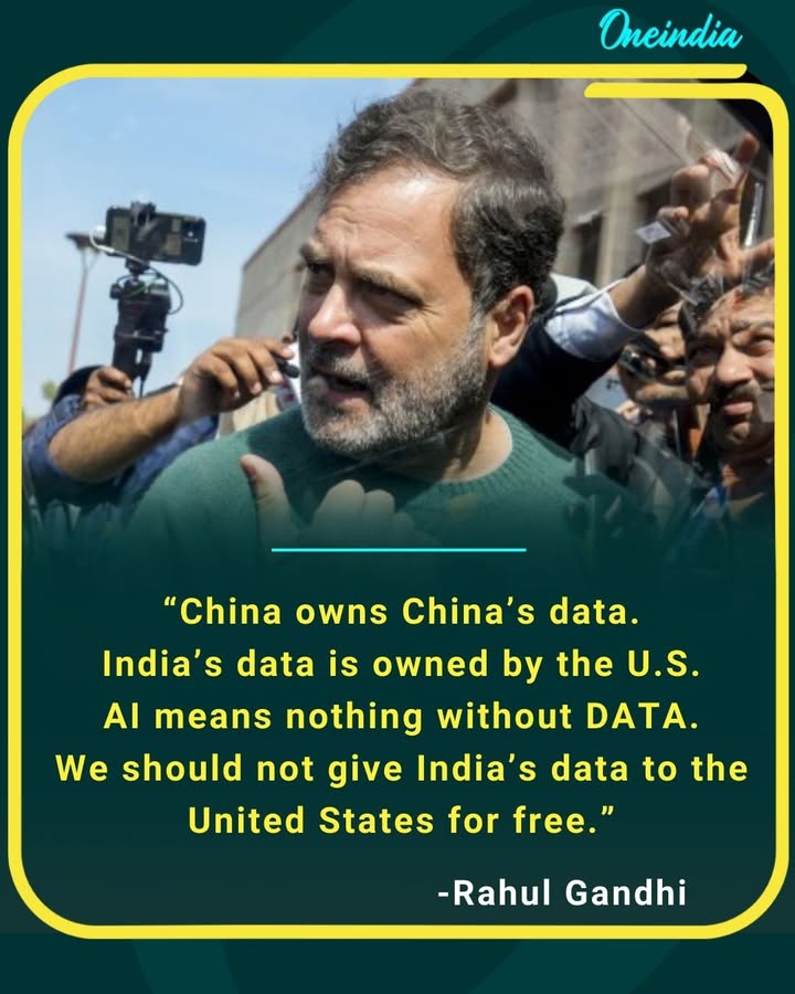 “India’s data should belong to India, not America.”