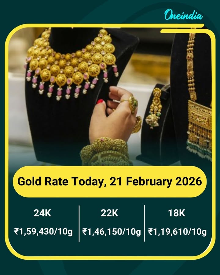 Gold Rate Today, 21 February 2026